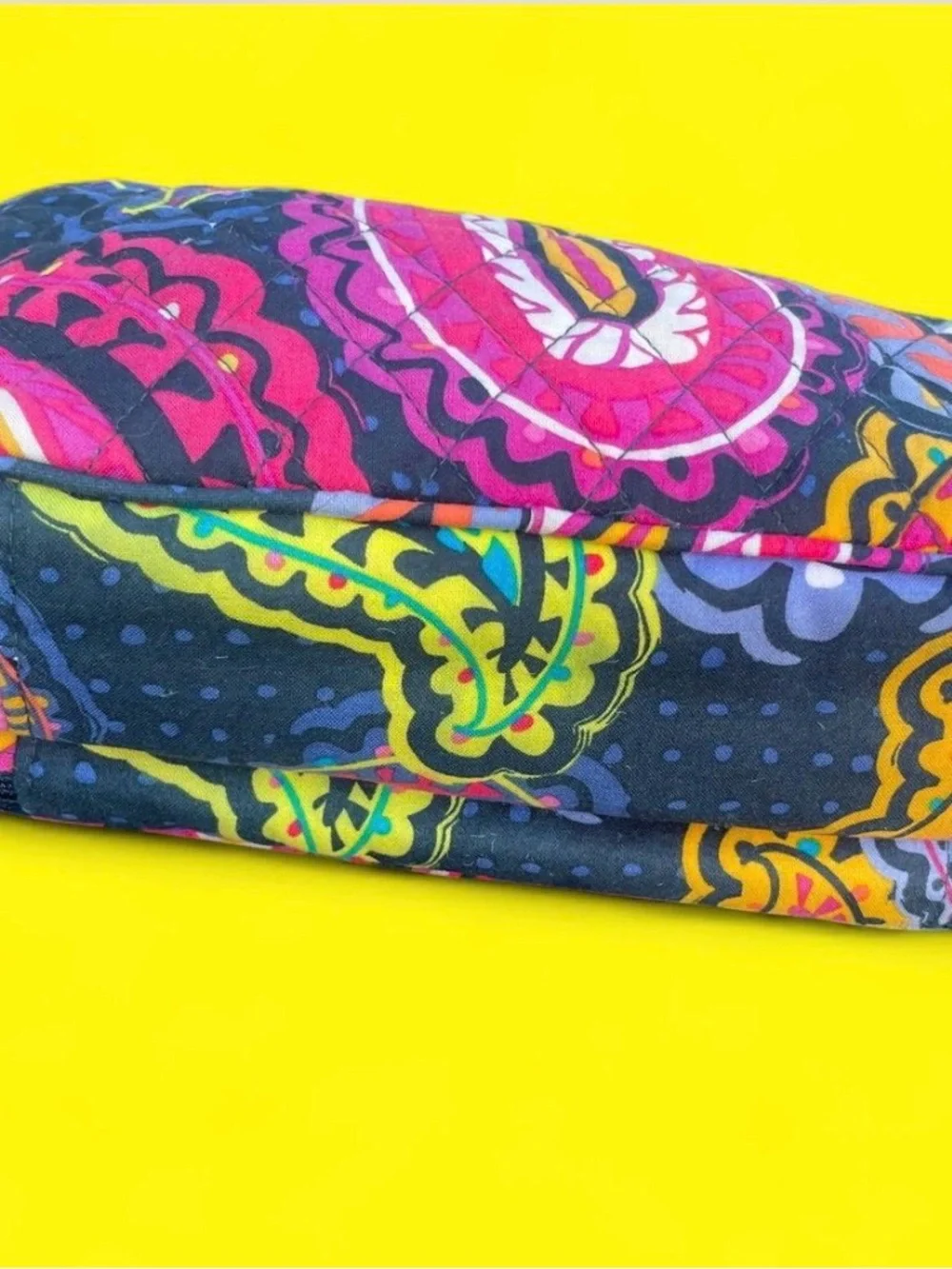 Vera Bradley Twilight Paisley dual zip Cosmetic Makeup toiletries bag